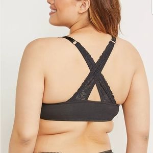 Cacique 46DDD Front Closure Cross Back Bra